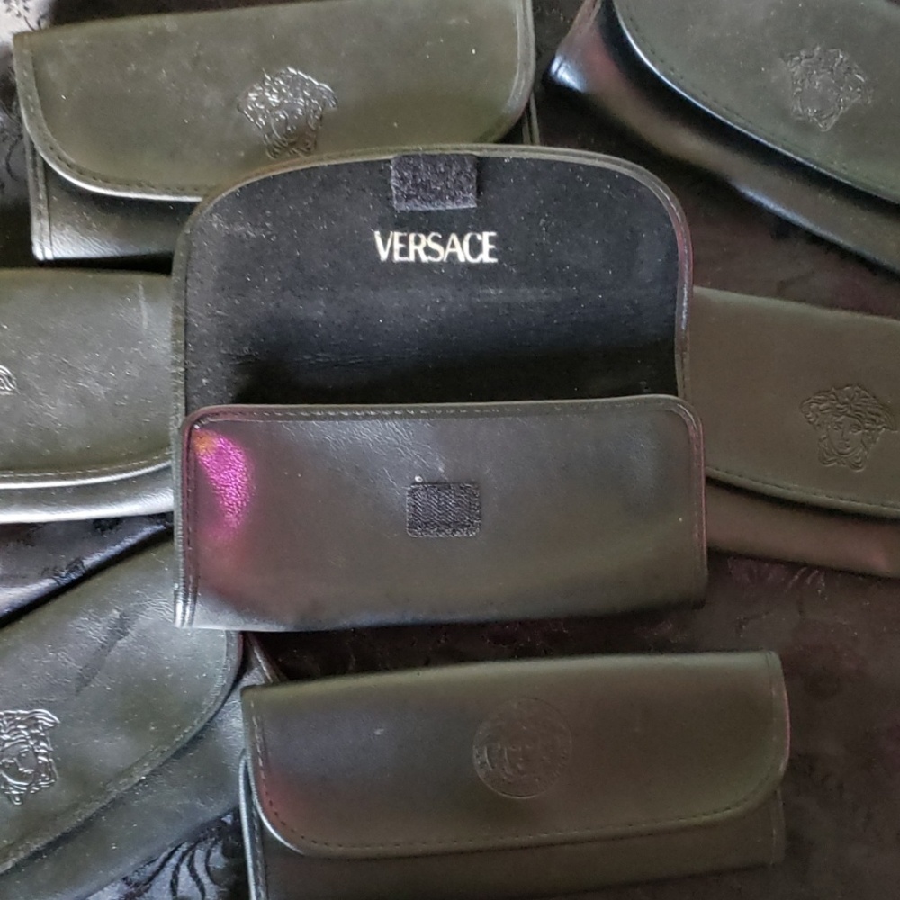 Versace Eyeglass Leather Case